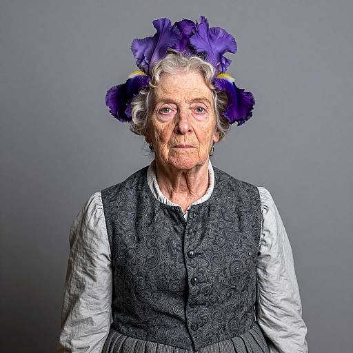 Elegant Portrait of Iris Apfel Costume