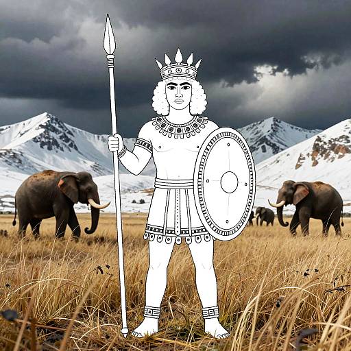 Zulu Warrior and Carthage King Battle