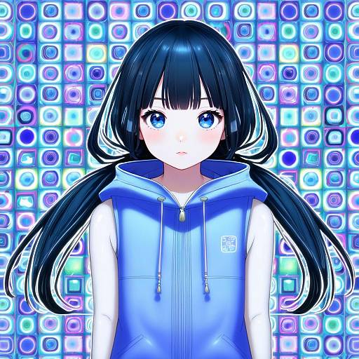 Illustration of Amano hina (tenki no ko), tenki no ko in the style of Temu (temp mumu)