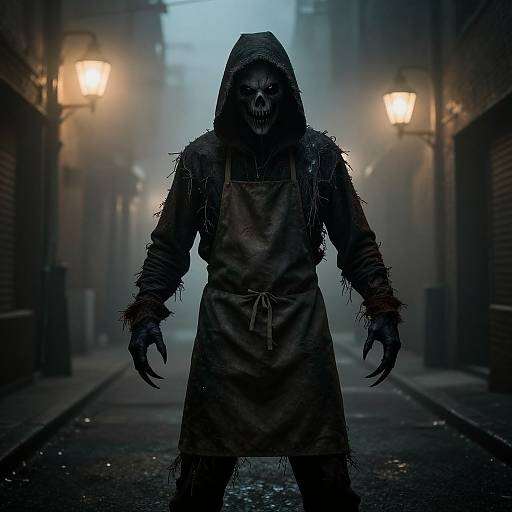 Hash Slinging Slasher in Foggy Alley