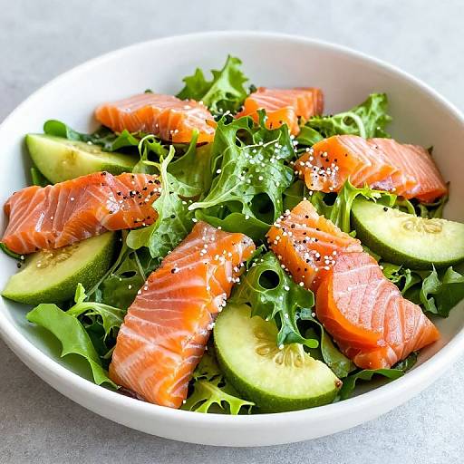 Fresh Salmon and Fruit Salad