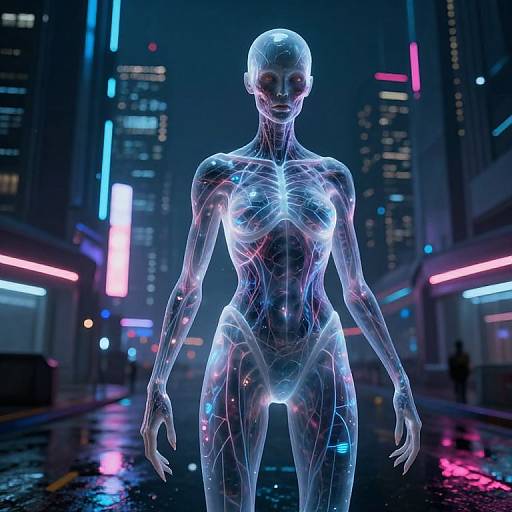 Cyberpunk Possessed Humanoid Creature