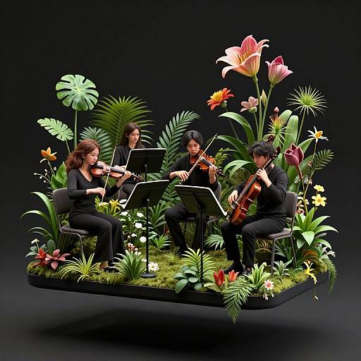 Floating Orchestra with Living Plant Instruments