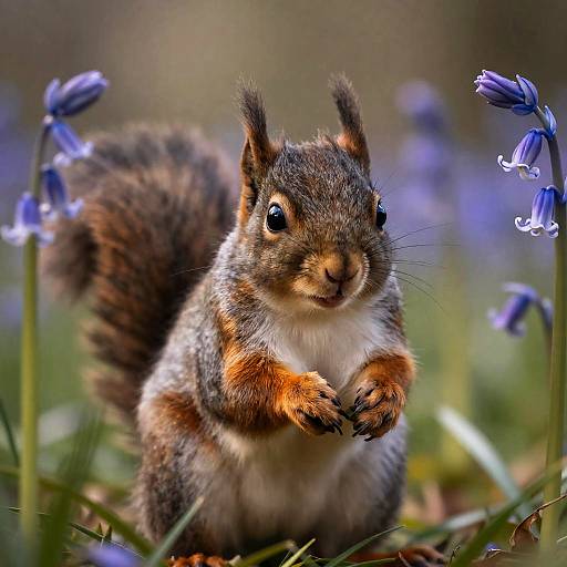 Hyperrealistic Baby Squirrel Portrait