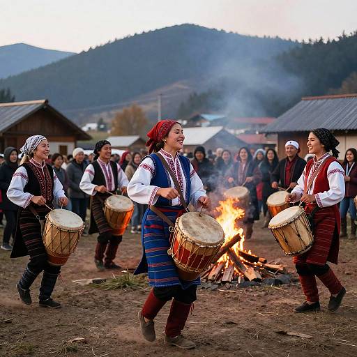 Saduraska Village Festival at Dawn