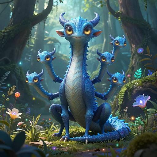 Mythical Six-Eyed Forest Guardian