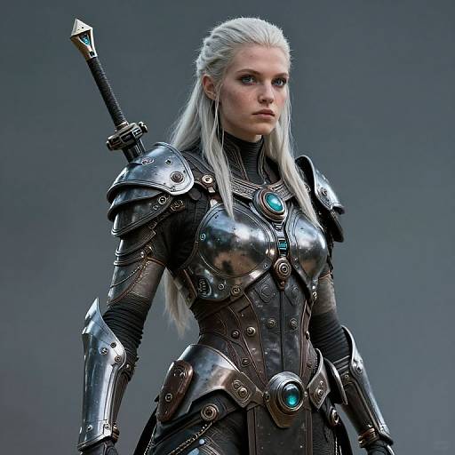 Futuristic Orcish Barbarian Princess