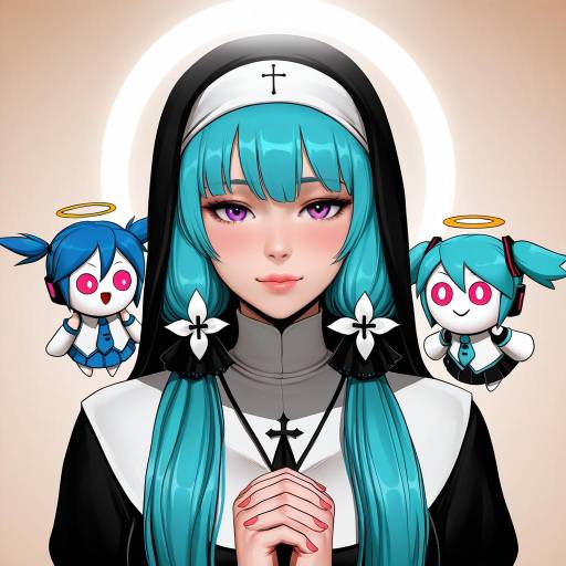 Illustration of Aimaina, vocaloid in the style of Cherry-gig