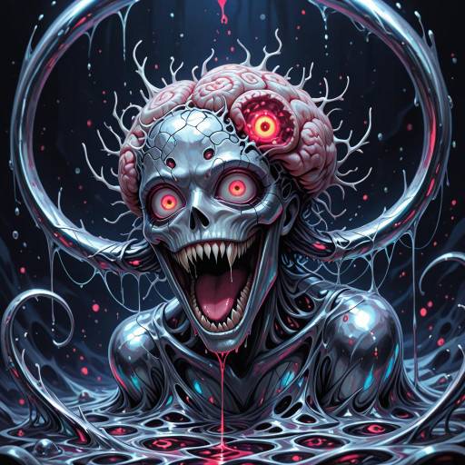 Majestic Eldritch Entity in Dark Realm Majestic Eldritch Entity in Dark Realm