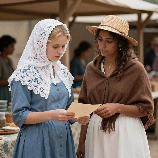 The Letter at a Rustic Market