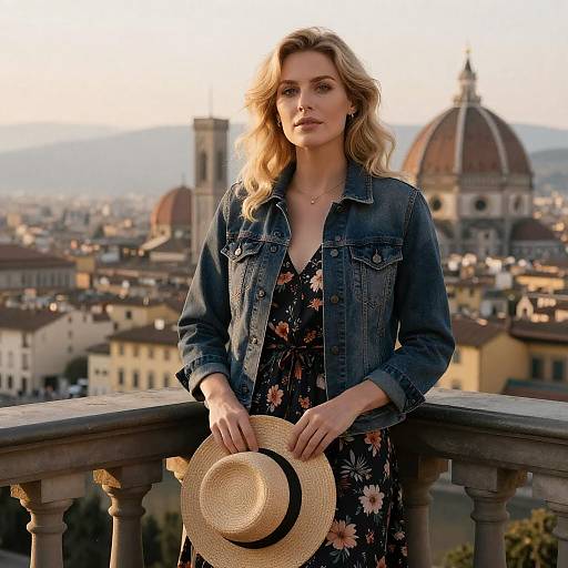 Sunset Balcony Fashion Photography