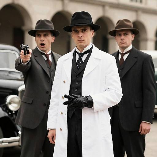 1930s Men in Suits with Vintage Cars