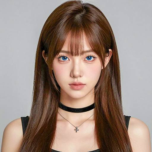 Photorealistic Portrait of Young Asian Woman