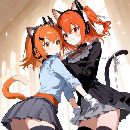 Elegant Ballroom Encounter with Kemonomimi Girls