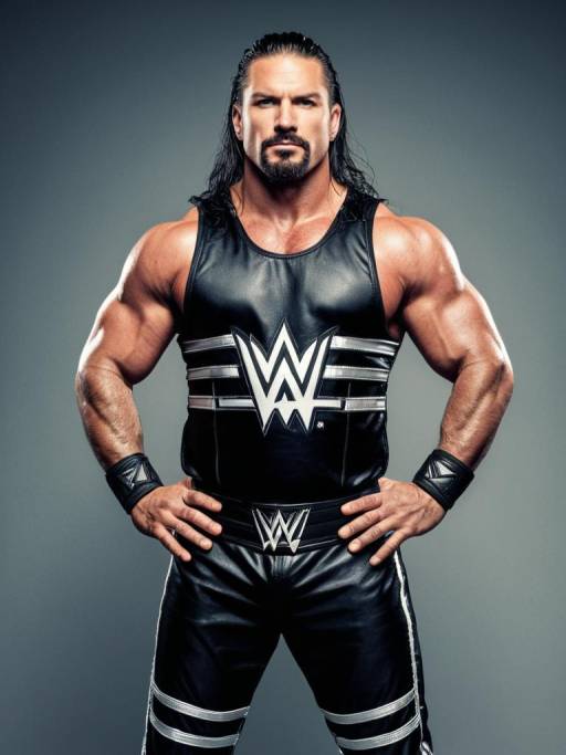 Photorealistic WWE Fighter Portrait