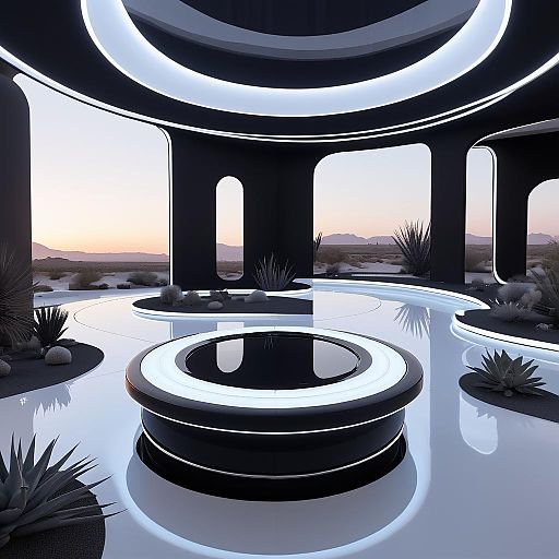 Dystopian Robot Urban Oasis Concept Dystopian Robot Urban Oasis Concept