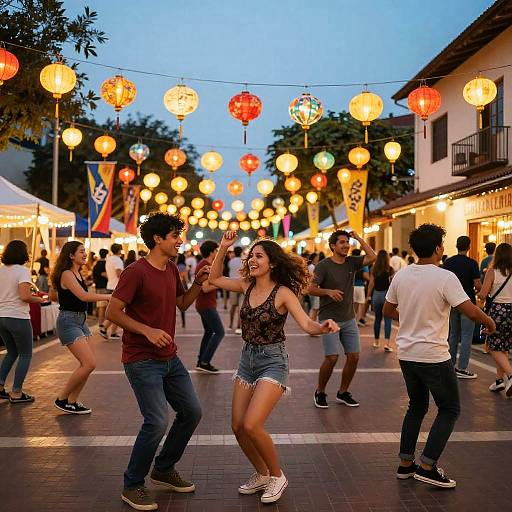 Vibrant Street Festival Celebration