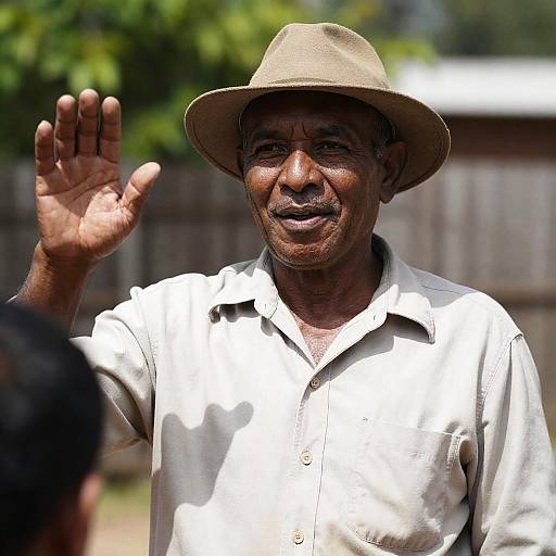Joyful Outdoor Portrait of a Man