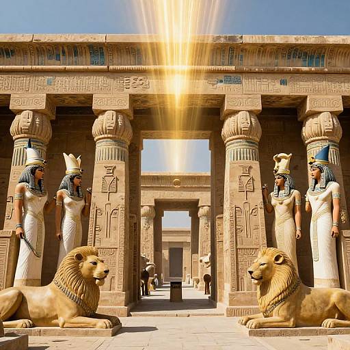 Majestic Mesopotamian Mythological Scene