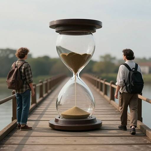 Hourglass Bridge Through Time