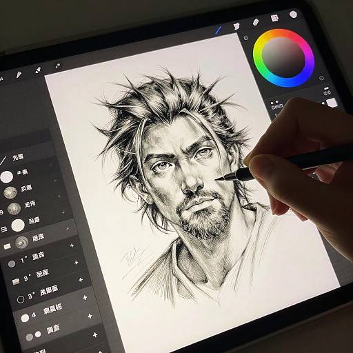 Tablet Art Transformation Interface