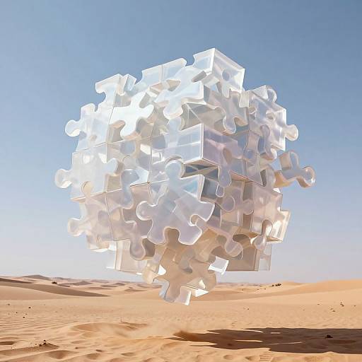 Translucent Impossible Geometry Puzzle