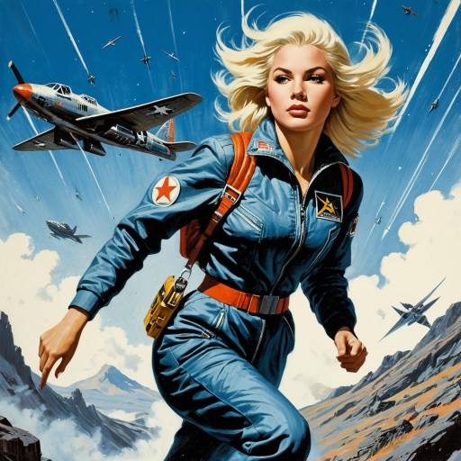 Retro Sci-Fi Escape with Platinum Hair