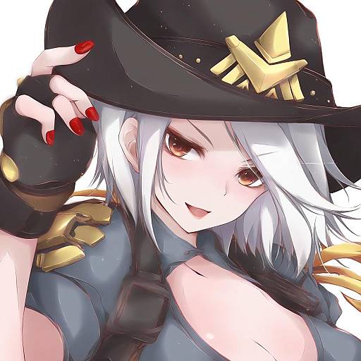 Illustration of Ashe (overwatch), overwatch in the style of Yumesato makura