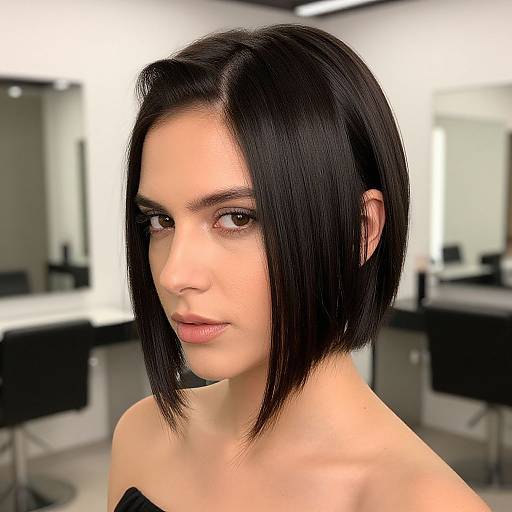 Modern Elegant Woman in Studio Portrait