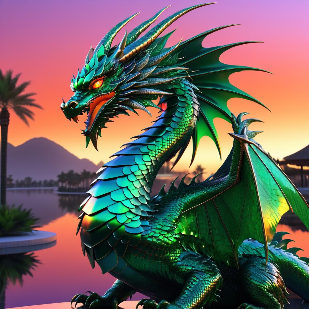 Majestic Hyper-Realistic Dragon Render