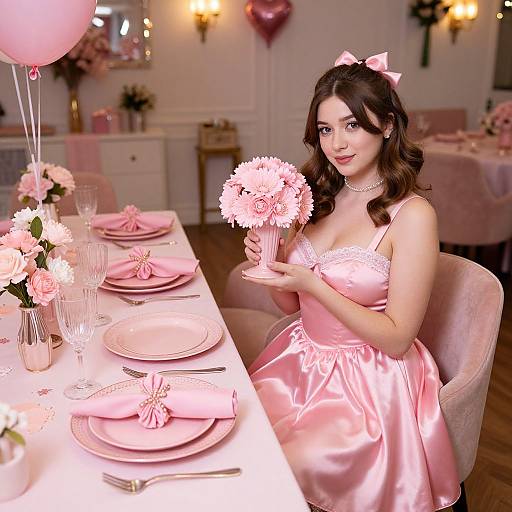 Pink Costume-Themed Festive Party