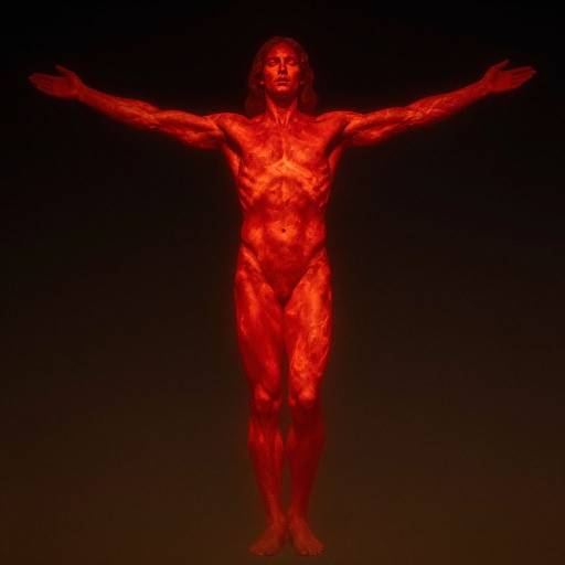 Majestic Redeemer in Fiery Plains