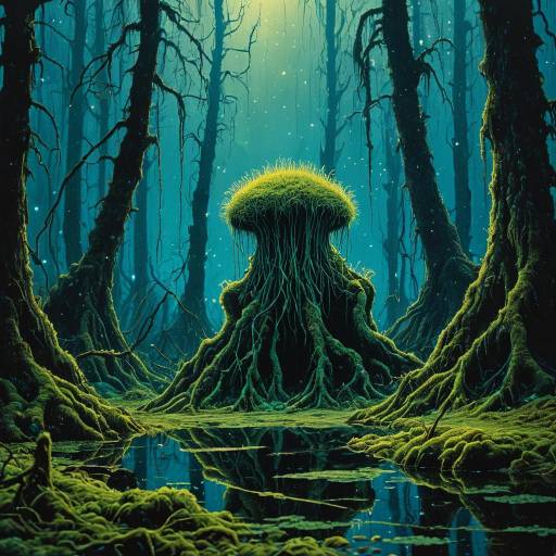 Surreal Wetlands Moss Creature