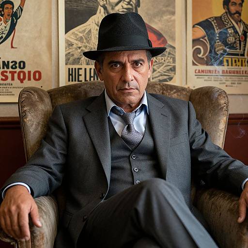 Suave Man in Vintage Mexican Setting