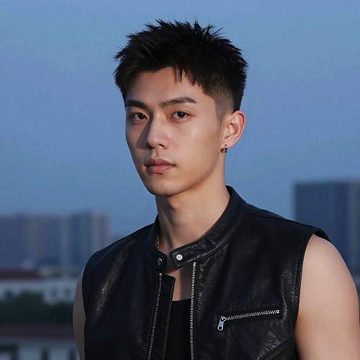 Pompadour Fade on Male Model