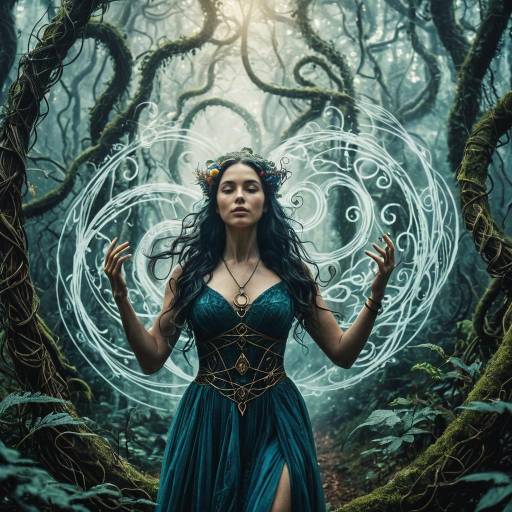 Enchanting Shapeshifter Woman in Mystical Forest