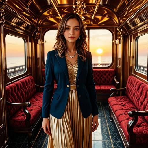 Elegant Woman in Cinematic Fashion Portrait