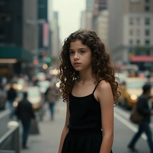 Cinematic Urban Girl in Metropolis