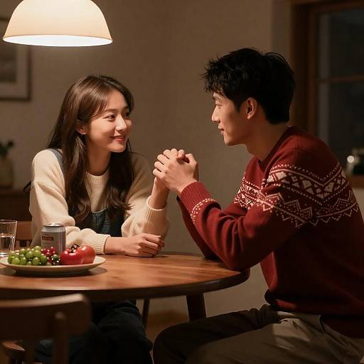 Cozy Dining Room Intimate Moment