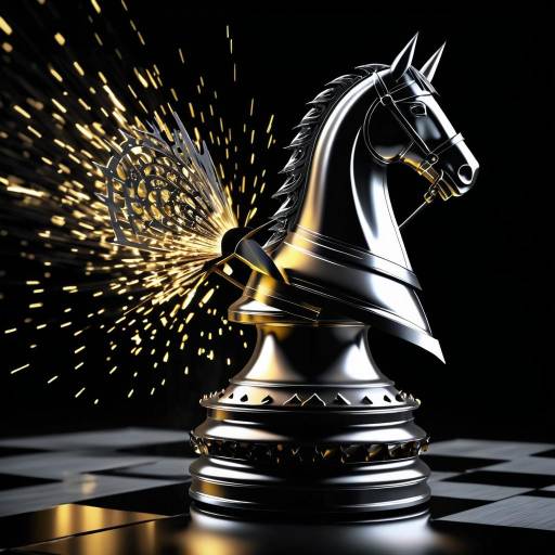Metal Cutter Shaping a Chess Knight