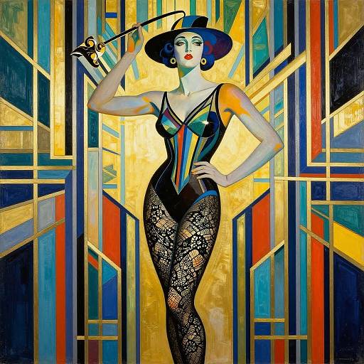 Hyperrealistic Art Deco Urban Energy
