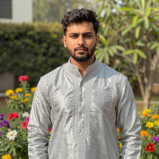 Elegant Indian Man in Traditional Attire