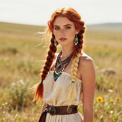 Fantasy Portrait of Braided Woman