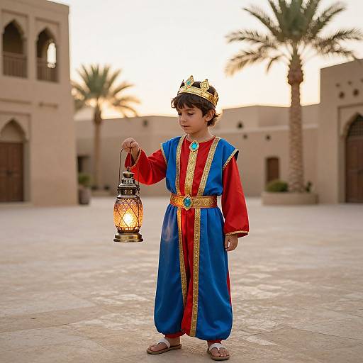 Boy in Classic Aladdin Costume