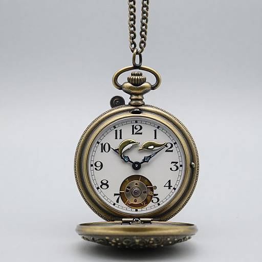 Vintage Steampunk Bronze Pocket Watch