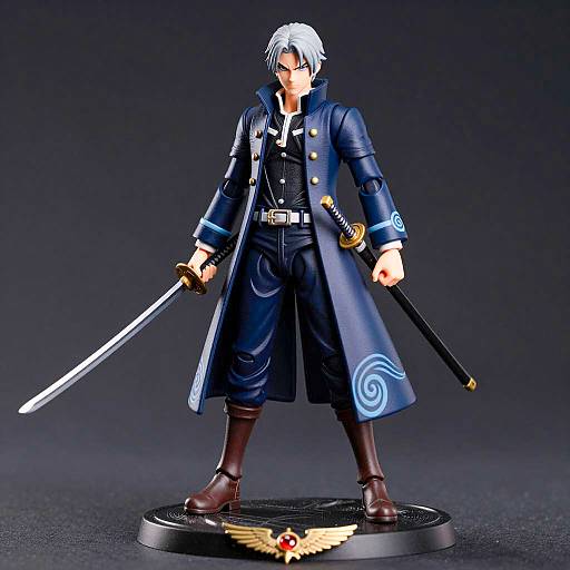 Silver-Haired Samurai Action Figure