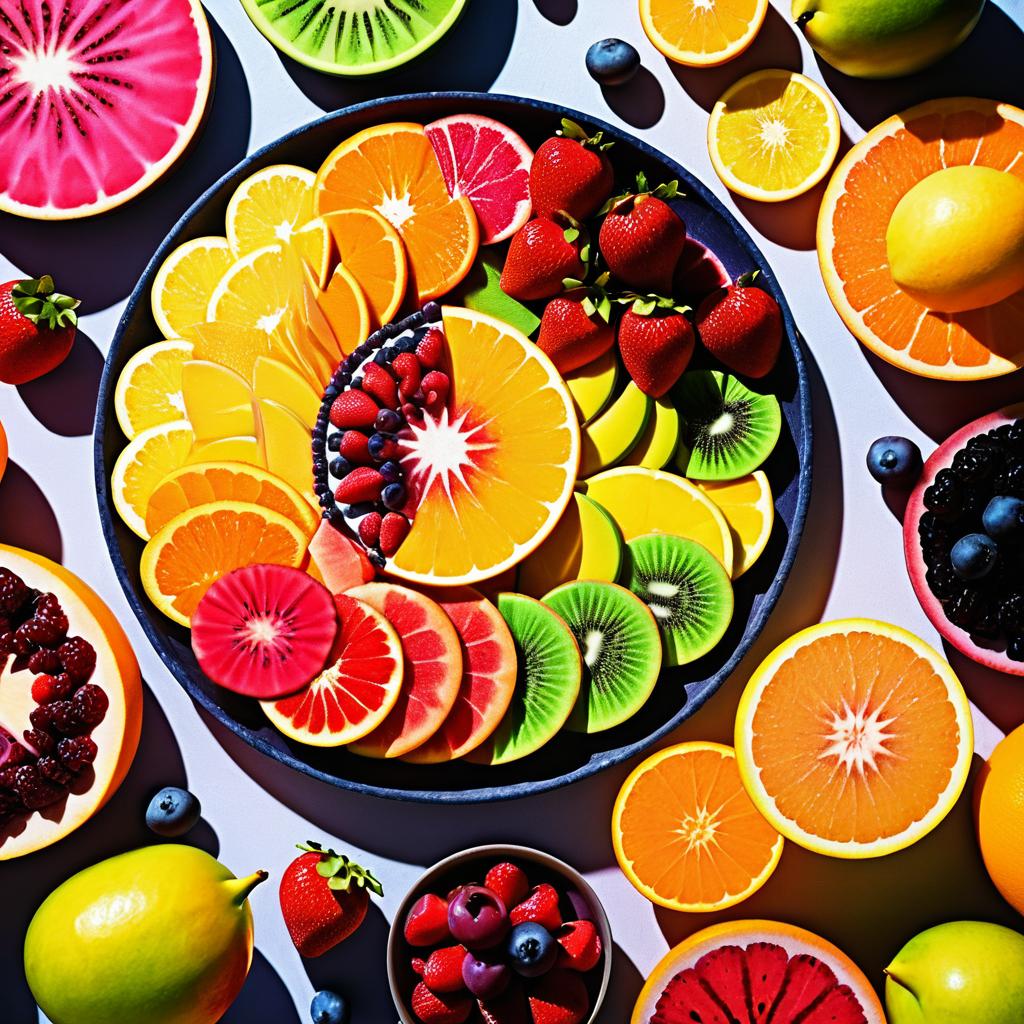 Vibrant Fruit Platter Photography Shoot