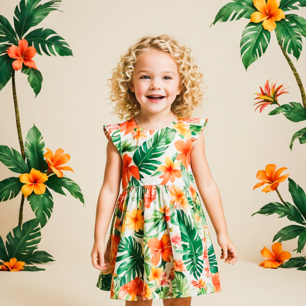 Whimsical Tropical Shoot of a Young Girl