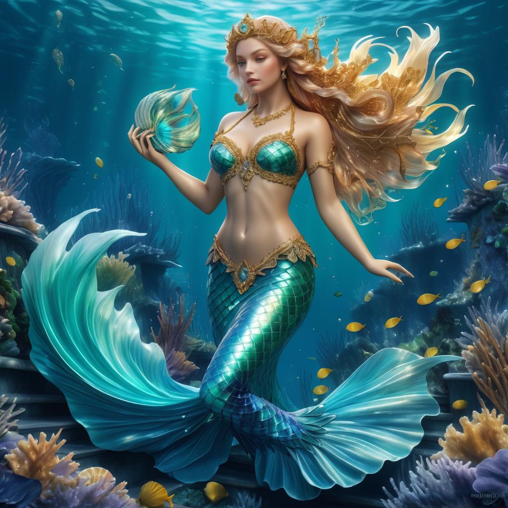 Alluring Mythical Mermaid Illustration