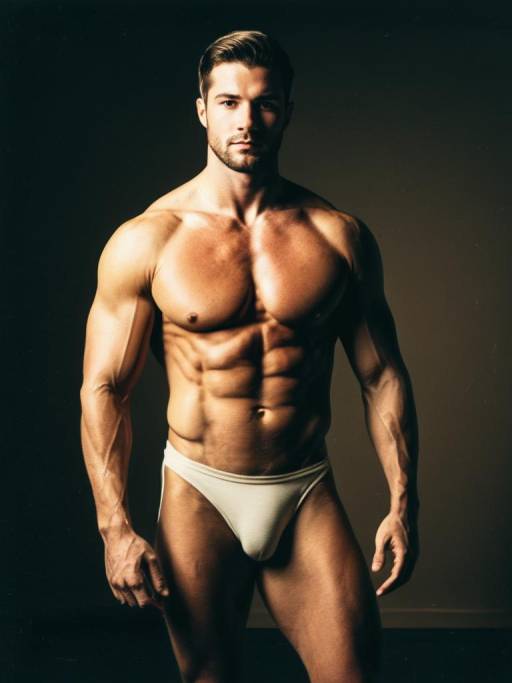 Photorealistic Buff Male Costume Portrait